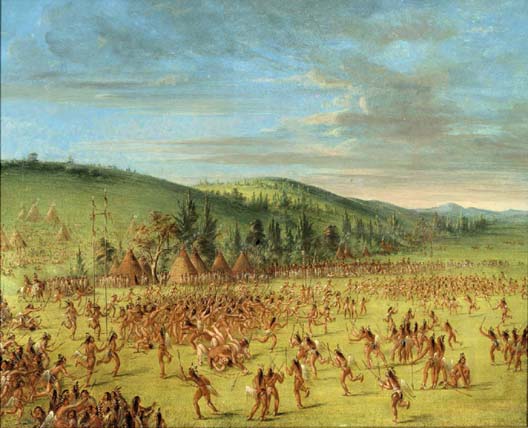 Choctaw Ball play by George Catlin