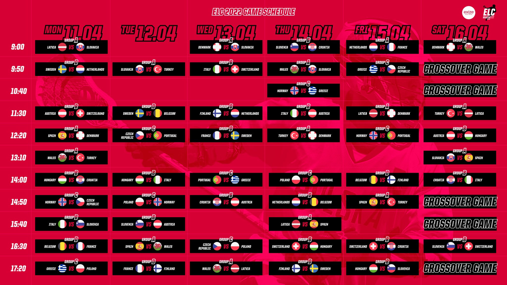 Mens European Qualifiers 2022 Schedule Announced